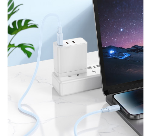 Data Cable Borofone BX115 Lotto Lightning 1m