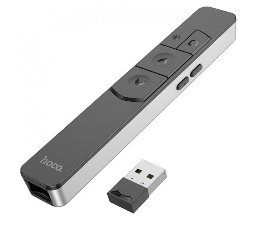 Пульт для презентацій Hoco GM202 Smart Bluetooth 2.4 GHz (червоне світло) (лазерна указка презентер)