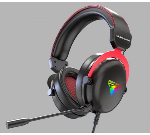 Навушники комп'ютерні дротові Jedel GH581 Gaming RGB з мікрофоном (1.8m)
