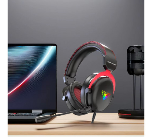 Навушники комп'ютерні дротові Jedel GH581 Gaming RGB з мікрофоном (1.8m)