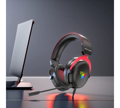 Навушники комп'ютерні дротові Jedel GH581 Gaming RGB з мікрофоном (1.8m)