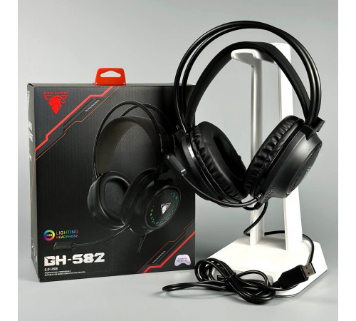 Навушники комп'ютерні дротові Jedel GH582 Gaming RGB з мікрофоном (1.8m)