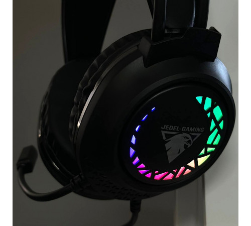 Навушники комп'ютерні дротові Jedel GH582 Gaming RGB з мікрофоном (1.8m)