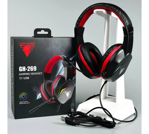 Навушники комп'ютерні дротові Jedel GH269 Gaming з мікрофоном (1.8m)