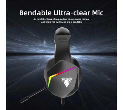 Навушники комп'ютерні дротові Jedel GH269 Gaming з мікрофоном (1.8m)