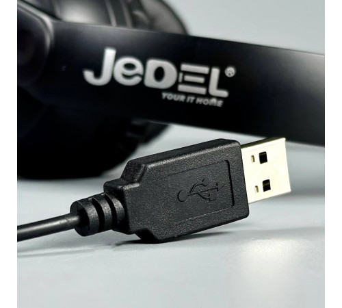 Навушники комп'ютерні дротові Jedel HS100 з мікрофоном (1.7m)