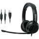 Навушники комп'ютерні дротові Jedel HS100 з мікрофоном (1.7m)
