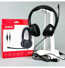 Навушники комп'ютерні дротові Jedel HS100 з мікрофоном (1.7m)