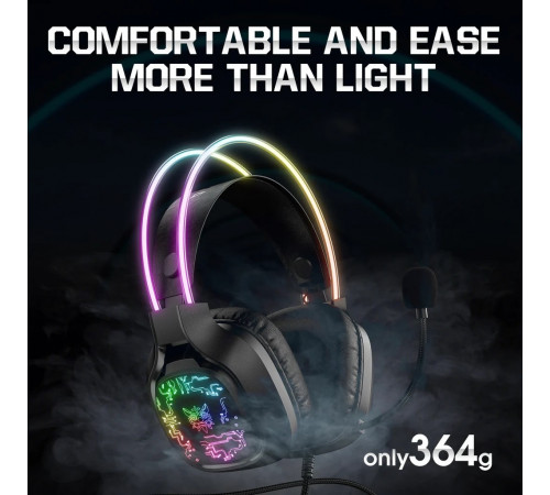 Навушники комп'ютерні Onikuma X22 RGB з мікрофоном