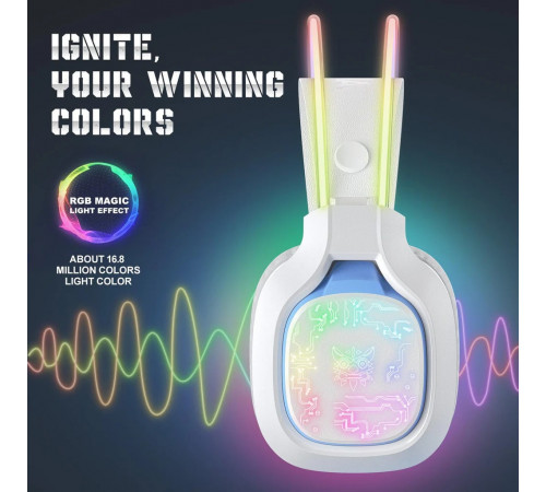 Навушники комп'ютерні Onikuma X22 RGB з мікрофоном