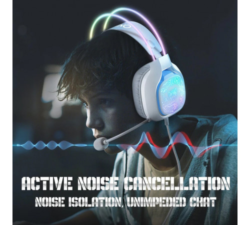 Навушники комп'ютерні Onikuma X22 RGB з мікрофоном