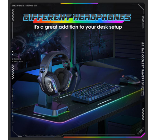 Навушники комп'ютерні Onikuma X12 RGB з мікрофоном