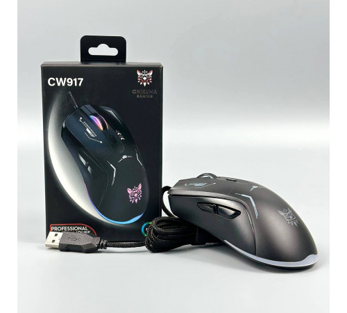 Мишка Games дротова Onikuma CW917 RGB (DPI:1200-3600)