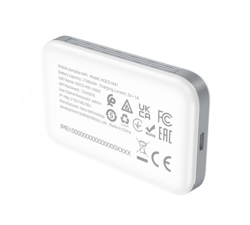 Портативний модем WiFi роутер Hoco HI41 4G, 2.4GHz (WIFI 6), 150Mbps