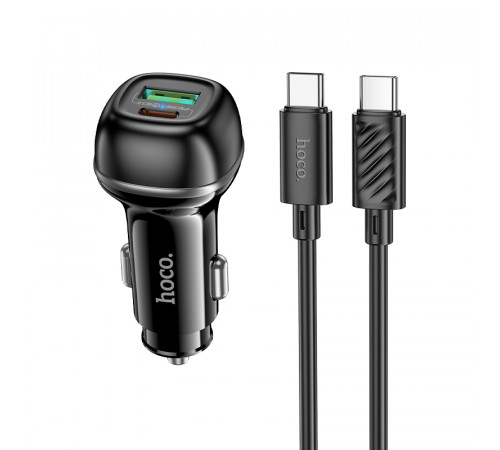 Автомобільний зарядний пристрій Hoco Z58A Rank PD30W+QC3.0 Type-C to Type-C