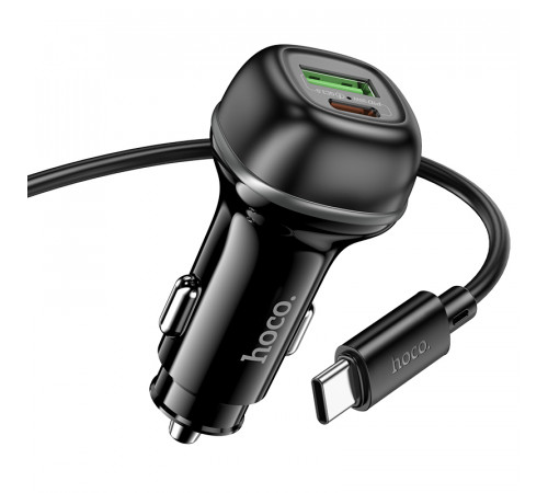Автомобільний зарядний пристрій Hoco Z58A Rank PD30W+QC3.0 Type-C to Type-C