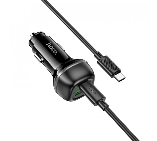 Автомобільний зарядний пристрій Hoco Z58A Rank PD30W+QC3.0 Type-C to Type-C