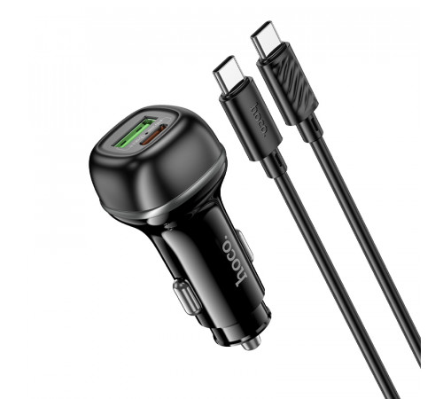 Автомобільний зарядний пристрій Hoco Z58A Rank PD30W+QC3.0 Type-C to Type-C
