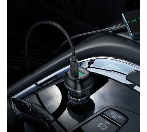 Автомобільний зарядний пристрій Hoco Z58A Rank PD30W+QC3.0 Type-C to Type-C
