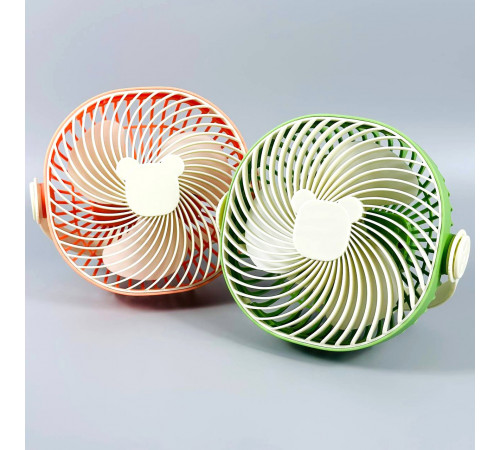 Вентилятор KLW-F9  Mini настільний, підвісний з нахилом (з вбуд. акум.) (17,3cm)