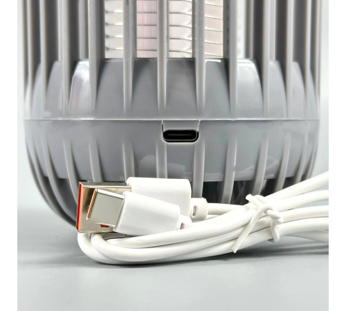 Лампа-пастка від комах Flash Anti Mini 2в1 800mAh (світильник, УФ-лампа) (з вбуд. акум.) (13,5см)