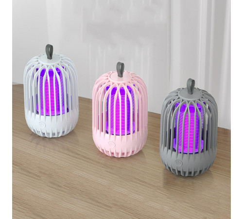 Лампа-пастка від комах Flash Anti Mini 2в1 800mAh (світильник, УФ-лампа) (з вбуд. акум.) (13,5см)