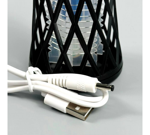 Лампа-пастка від комах TX-WD02 Mini 2в1 800mAh (світильник, УФ-лампа) (з вбуд. акум.) (14см)