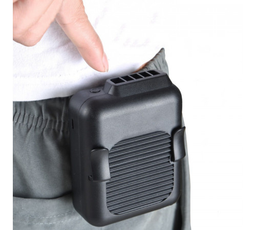 Вентилятор Multifunctional Mini 3 in1 з кріпленням на пояс, підвісний, настільний, + Power bank (з вбуд. акум.) (11cm)