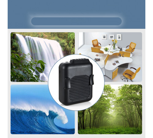 Вентилятор Multifunctional Mini 3 in1 з кріпленням на пояс, підвісний, настільний, + Power bank (з вбуд. акум.) (11cm)