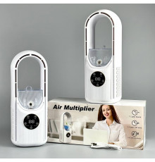 Вентилятор (без лопатей) з функцією охолодження та зволоження повітря, працює від USB (31cm)