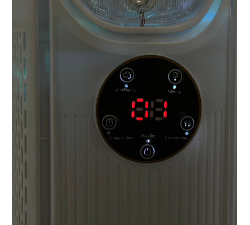 Вентилятор (без лопатей) з функцією охолодження та зволоження повітря, працює від USB (31cm)