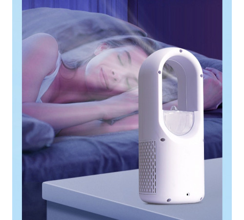 Вентилятор (без лопатей) з функцією охолодження та зволоження повітря, працює від USB (31cm)