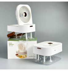 Вентилятор JX-001 з функцією охолодження та зволоження повітря 4000mAh (з вбуд. акум.) (27,5cm)