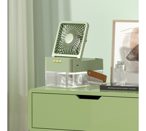 Вентилятор JX-001 з функцією охолодження та зволоження повітря 4000mAh (з вбуд. акум.) (27,5cm)