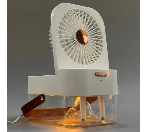 Вентилятор JX-001 з функцією охолодження та зволоження повітря 4000mAh (з вбуд. акум.) (27,5cm)