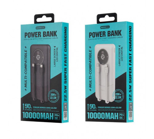 УМБ Power Bank Remax RPP-37 10000mAh 20W+22.5W (with cable Type-C+Lightning)