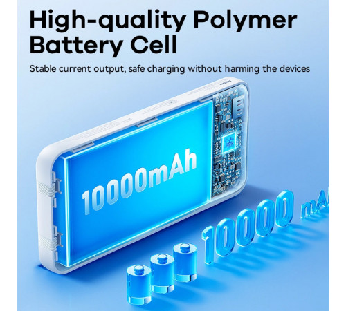 УМБ Power Bank Remax RPP-679 Cynlle 10000mAh PD20W+Q.C22.5W (with cable Type-C+Lightning)