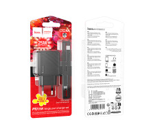 Мережевий зарядний пристрій Hoco CS24A Puerto PD25W Type-C to Type-C