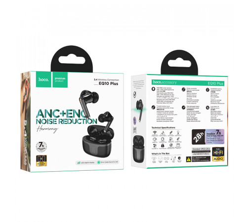 Бездротові навушники Hoco EQ10 Plus Harmony ANC+ENC