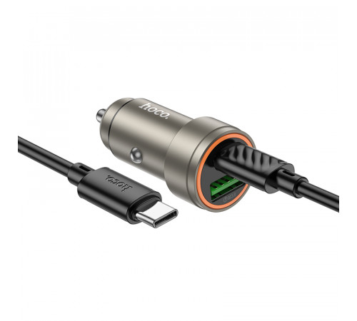 Автомобільний зарядний пристрій Hoco Z57A Glorious PD30W+QC3.0 Type-C to Type-C