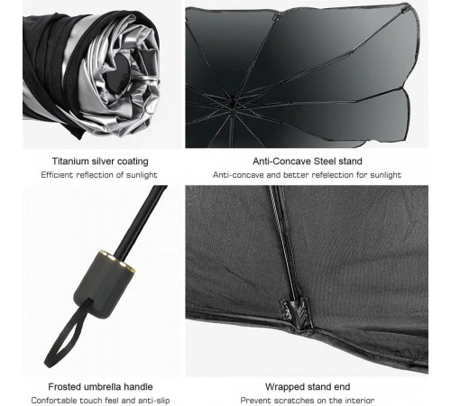 Автомобільна сонцезахисна парасолька Small (65*120cm)