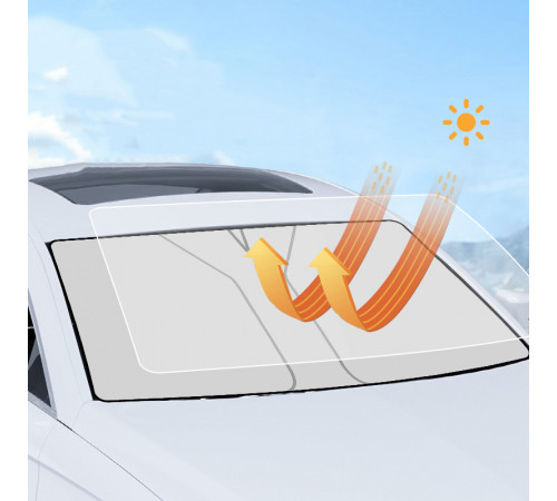 Автомобільний сонцезахисний козирок на лобове скло Large (80*145cm)