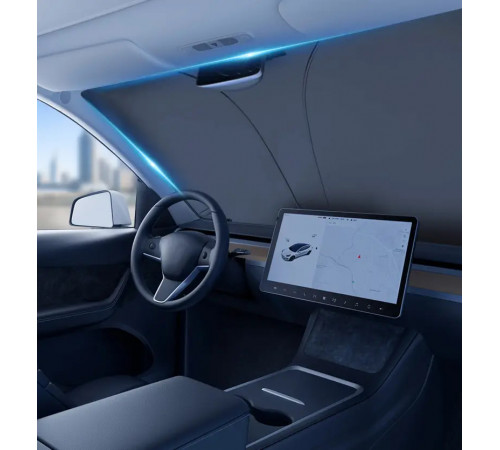 Автомобільний сонцезахисний козирок на лобове скло із лазерним покриттям (80*140cm)