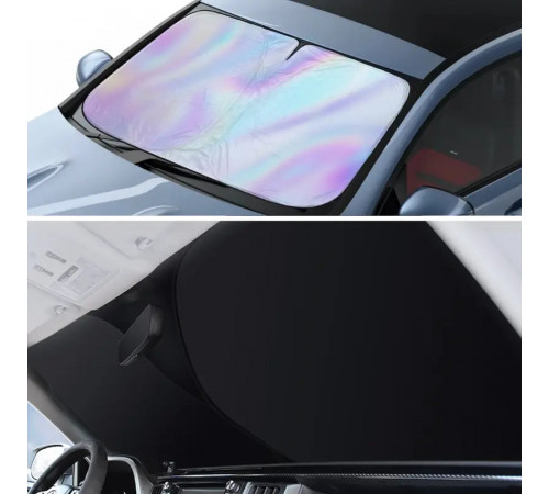 Автомобільний сонцезахисний козирок на лобове скло із лазерним покриттям (80*140cm)