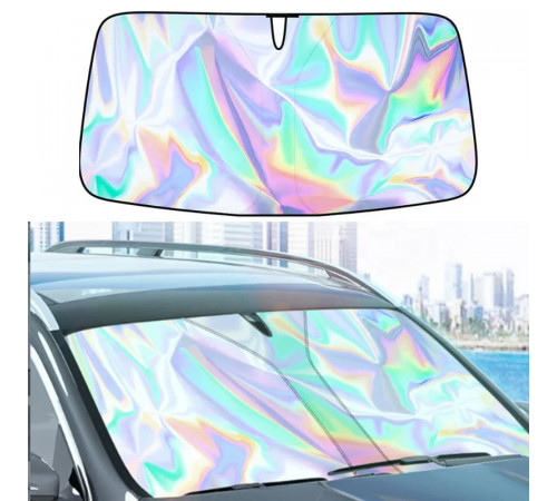 Автомобільний сонцезахисний козирок на лобове скло із лазерним покриттям (80*140cm)