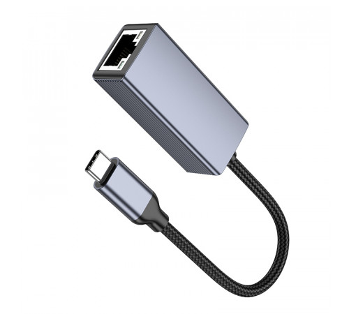 Перехідник Hoco UA37 Type-C to RJ45 ethernet (1000 Mbps)