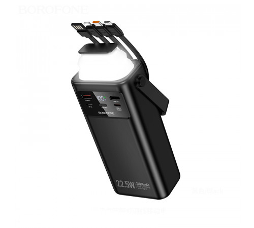 УМБ Power Bank Borofone BJ65 Velocity 30000mAh PD20W+22.5W (with cable Type-C, Micro, Lightning, USB)