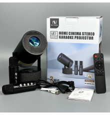 Проектор SU YOSD HY 300Pro + 2 мікрофона Karaoke (260 Ansi, Android 11, Bluetooth + WiFi, 1080P)