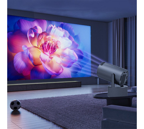 Проектор SU YOSD HY 300Pro + 2 мікрофона Karaoke (260 Ansi, Android 11, Bluetooth + WiFi, 1080P)