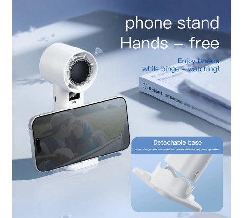 Вентилятор P3 з цифровим дисплеєм 3600mAh (16см) (з вбуд. акум.)